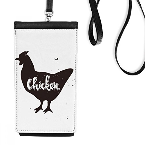 Sac téléphone noir poulet en noir et blanc idéal pour vos sorties urbaines