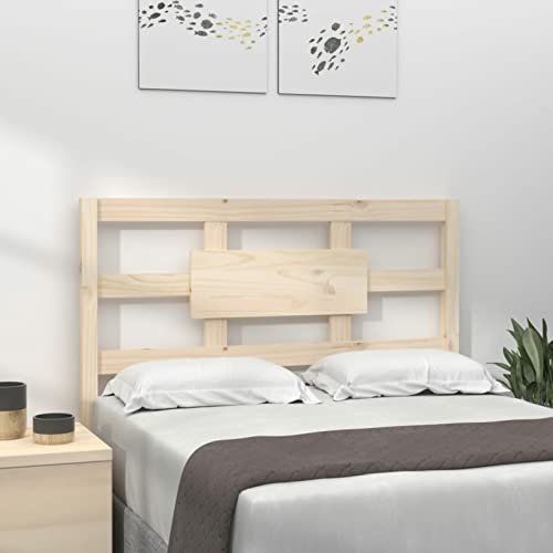ZEYUAN Cabecero de Cama, Cabeceira Cama, Cabezal De Cama, Cabeceros Moderno, Mesilla De Noche, Cabecero Y Mesitas, Madera Maciza de Pino 95,5x4x100 cm