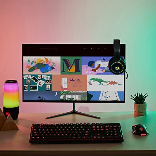 Redragon K509 Pro Wireless Gaming Keyboard, 2.4G And Bluetooth Keyboard, Rgb Backlit With 104 Low Profile Keys For Windows Pc (Black) #TOP6