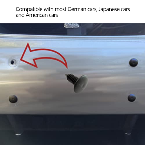 Spurick Set Of 4 Bumper Plugs Front License Plate Holes Cover Clips, Plug Bumper Holes For Chevrolet Dodge Buick Ford Honda Toyota, Etc #TOP3