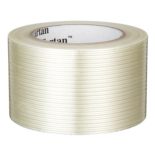Image of Tartan Filament Tape 8934, Clear, 72 mm x 55 m, 4 mil, 12 rolls per case