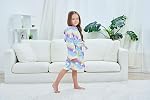 Unisex Kid's Flannel Unicorn Bathrobes Hoodie Unicorns Gifts for Girls