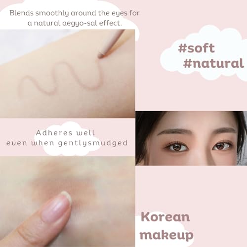 Produco [thebom] AegyoSal Eyeliner Under-Eye Enhancing Pencil Highlighter Eye Makeup (2set) (Volume Beige + Shadow Brown) 0.3g