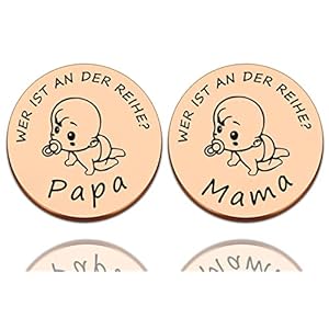 Geschenke Zur Geburt,Neue Papa Mama Geschenke Entscheidungsmünze,Taufgeschenke für mädchen jungen,Neue Eltern Geschenk…