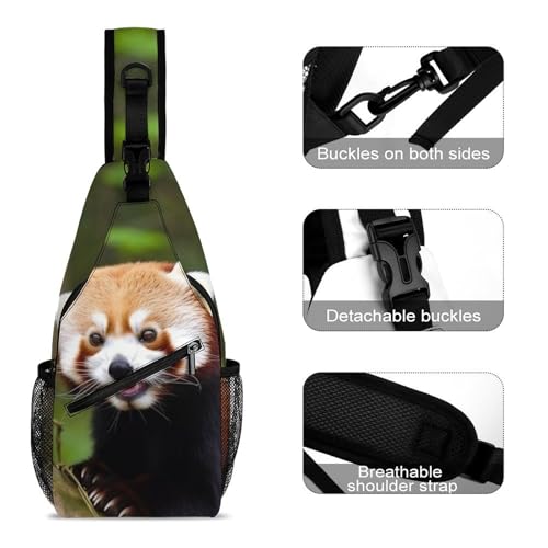 Mochila Pequeña Tipo Sling Blanca para Senderismo y Uso Diario miniatura 3