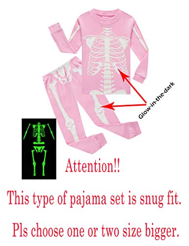 KikizYe Girls Pajamas Set Kids Long Sleeve PJs Cotton Jammies2