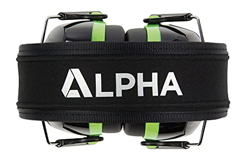 ALPHA SOTA M2 Black, Green Medium Attenuation Lightweight Safety Ear Defenders - Image 3