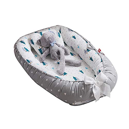 Womdee - Tumbona para bebé, Nido Transpirable para recién Nacido, Funda extraíble con algodón orgánico Supersuave, Idea para recién Nacidos para Cosleeping
