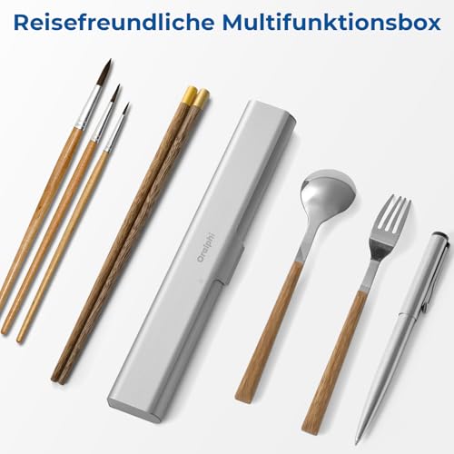 Oralphi Alu-Zahnbürstenetui, Tragbares Reiseetui aus Aluminium für Handzahnbürsten – Leicht, Hygienisch & Langlebig, Ideal für Reisen, Camping, Business & Badezimmer-Silber 6