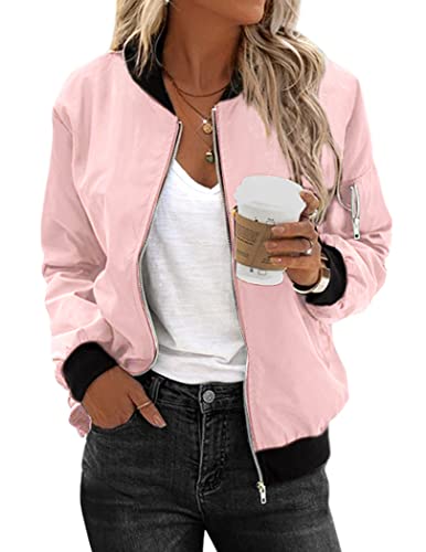 Zeagoo Women's Classic Quilted Jacket Short Bomber...