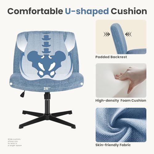 DUMOS Wide Comfy Home Office Desk Chair - 17% Off - Image 4
