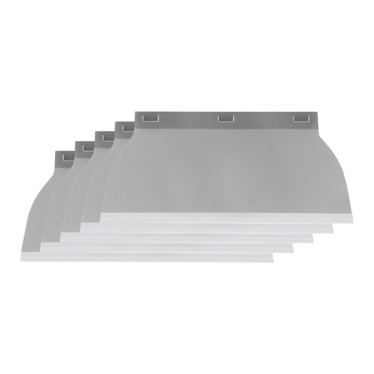 Hardy Working Tools 5 lame per spatola da 25 cm, serie 763, in acciaio inossidabile con spessore di 0,3 mm, piana e sostituibile