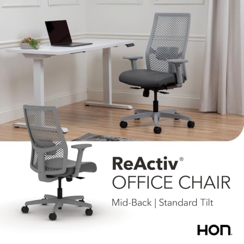 Image of HON Ignition 2.0 ReActiv Ergonomic Office Chair, Lumbar Support, Graphite