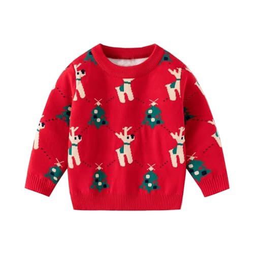 Image of Ugly Christmas Sweater for Girls Funny Xmas Knit Pullover Shirts Kids Child Holiday Jumper Tops Outfit 2-14 Years