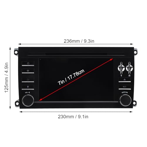 Rádio de carro, operação suave e rádio de navegação GPS para Caiena 2003 a 2010 (4+64G)