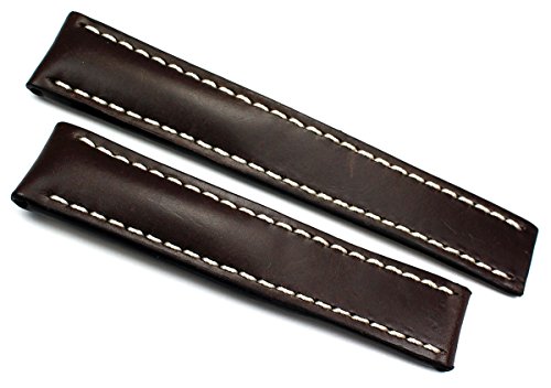 Bracelet montre pilote moka RIOS1931 résistant pour boucle déployante Breitling