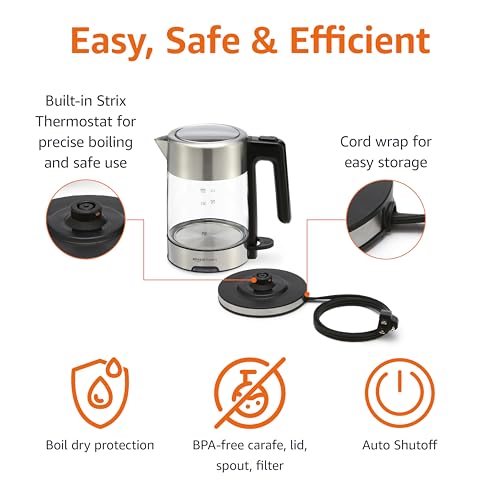 Amazon Basics Electric Kettle: Fast Boiling & Safe - Image 4
