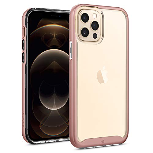 Caseology Skyfall Compatible with iPhone 12 Pro Case Compatible with iPhone 12 Case (2020) - Rose Gold