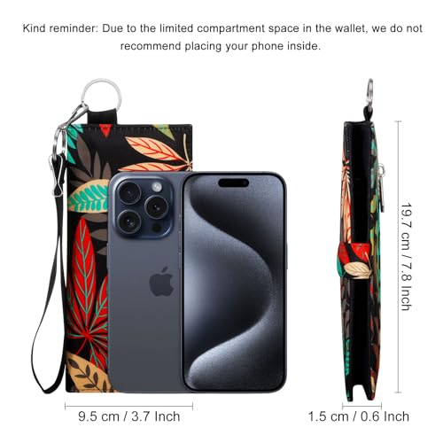 XEYOU Women's Wallet RFID Blocking Credit Card Holder Wallet Large Capacity Wristlet Canvas Wallets Purse2