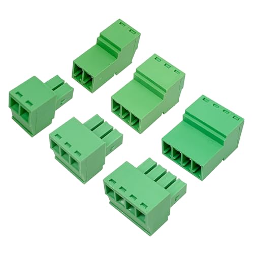 Bloque de terminales de tornillo enchufable de 300 V con 24 piezas de 2P, 3P y 4P 2