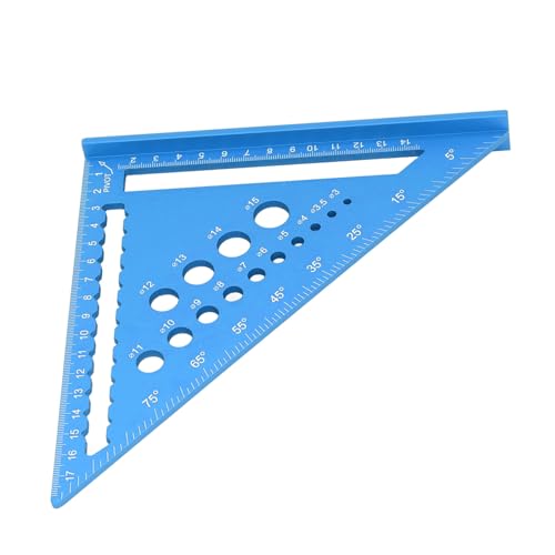 Regla de aluminio de 7 pulgadas para carpintería miniatura 7