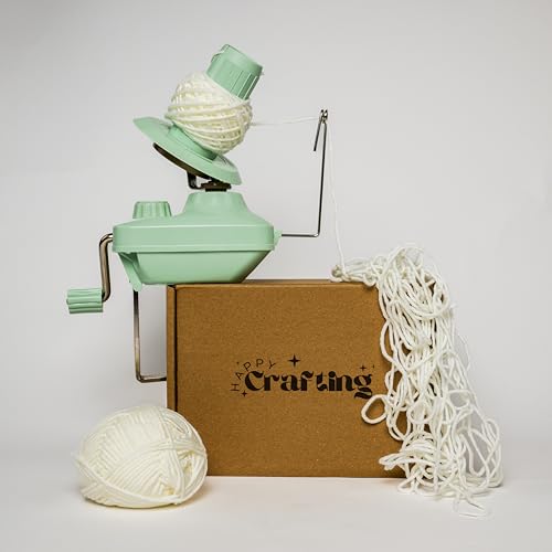 Happy Crafting Yarn Winder | Sage Green Hand-Operated Wool Winder