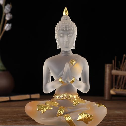 Statue de Bouddha thaïlandais en cristal de résine - 5