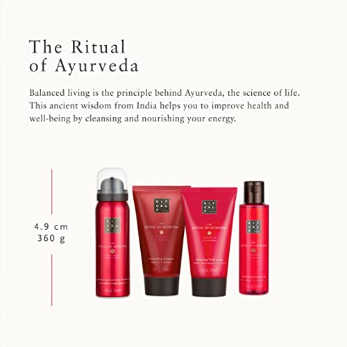 Rituals C-RI-002-20 Rytuał ajurwedy, mały z indyjską różą i olejem ze słodkich migdałów - właściwości kojące i odżywcze