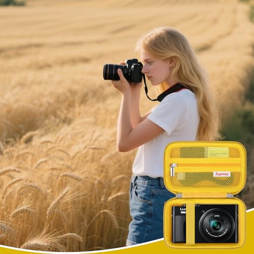 Funda rígida amarilla para cámara Panasonic LUMIX miniatura 7