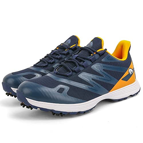 Image of Waterproof Professional Golf Shoes Men Spikes Golf Sneakers Male Outdoor Anti Slip Walking Footwears