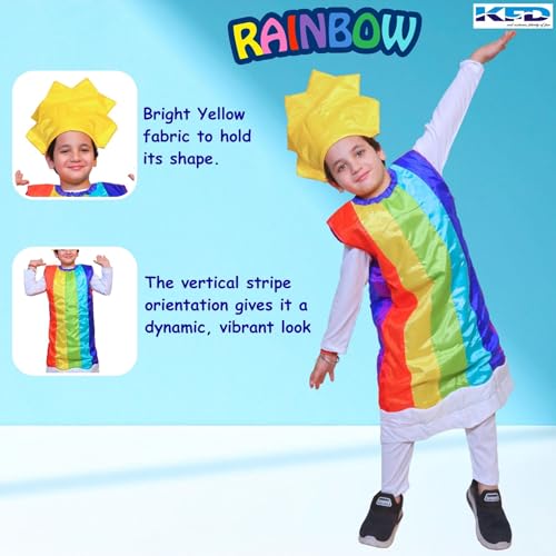 Image of Kaku Fancy Dresses Nature Costume for Kids - Star, Sun, Moon, Cloud, Water Drop, Rainbow for Boys & Girls - Annual Function /Theme Party /Stage Shows /Competition