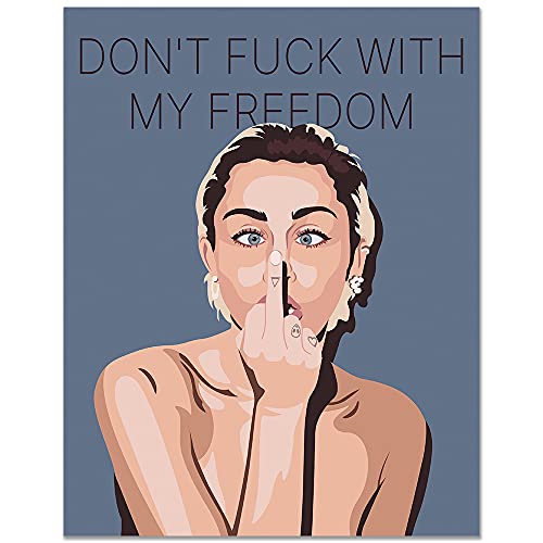 11x14 Miley Cyrus Poster/Gifts For Women/Home Wall Decor/Home Wall Art/Bedroom Decor/Teen Girl Room Decor/Aesthetic Room Decor/Quotes Wall Art/Feminist Wall Decor/Music Wall Art