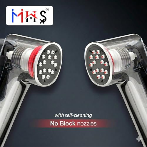Image of MHS High Pressure Jet Spray for Toilet | Health Faucet Set with Hand Shower Gun & 1M SS Hose Pipe | Bathroom Toilet Jet Spray for Hygiene Cleaning | Toilet Gun for Western Toilet (No Block Abs)