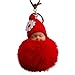 Schlüsselanhänger Niedlichen Cartoon Plüsch Schlüsselanhänger Baby Puppe Autoschlüssel Ring Anhänger Dekorationen geschenke für frauen (Red)