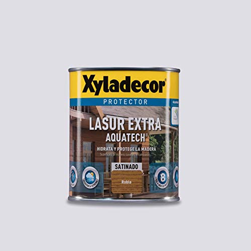 Xyladecor 250 Lasur Extra Satinado Aquatech, Para madera Roble, 750 ml