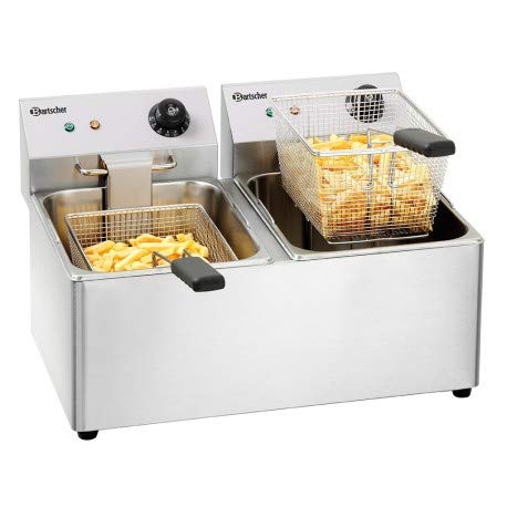 Bartscher Snack IV Double thermo-optique Deep Fryer 16L 6500 W Stainless Steel – fryers (Deep Fryer, 16 l, double, Stainless Steel, Rotary, stand-alone) – Image 5