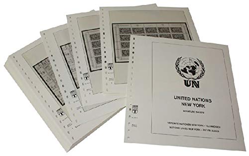 LINDNER Nations Unies New York (2007-2013) | Pages pré-imprimées pour blocs de collection