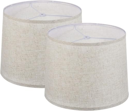 Lámparas De Mesa, Sports Renmte Juego de 2 Pantalla para Lampara, 32 x 25 x 29 CM Pantallas para Lamparas de Mesa, Pantalla Lampara de Extraíble.