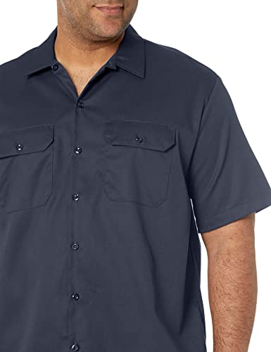 Image of Dickies Men's Short Sleeve Flex Work Shirt - Mechanic & Construction Button Down Shirt, Durable Twill