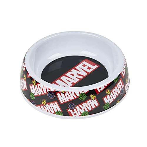 Bol pour chiens thème Avengers Marvel en plastique dur 500 millimètres Dimensions 18 x 5...