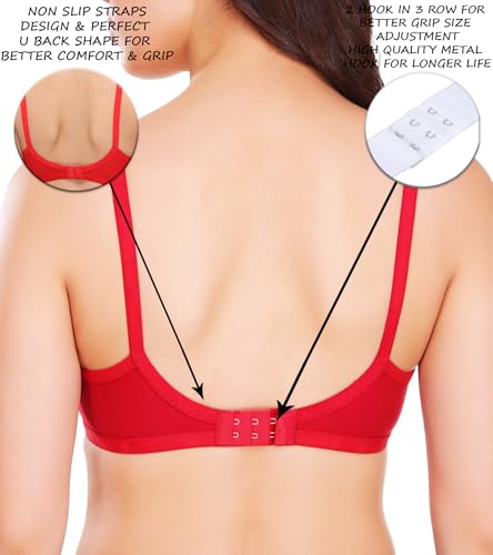 Image of SONA M1020 Non-Padded Non-Wired Molded Medium Coverage T-Shirt Bra with Adjustable Straps