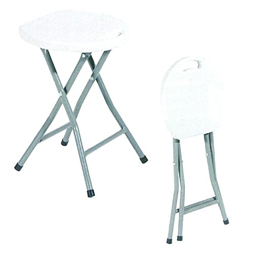 Cilvani Sgabello Pieghevole per CAMERETTA CAMERE Studio con Struttura in Acciaio