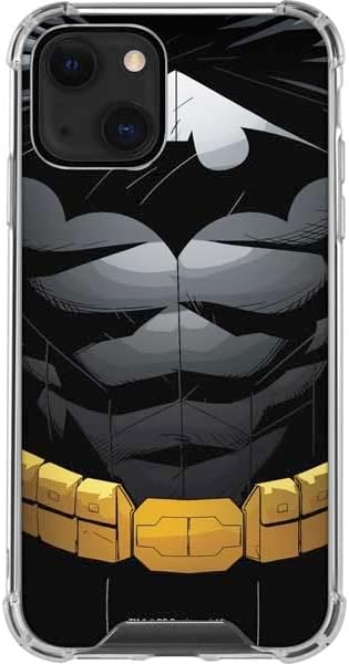 Skinit Clear Phone Case Compatible with iPhone 13 - Officially Licensed DC Comics Batman Chest Comic Art Design