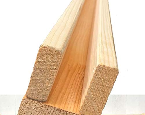 Lot de 2 barrières en bambou - 300 x 7 x 7,5 cm - Pour tapis en bambou Bali extrêmement stable.