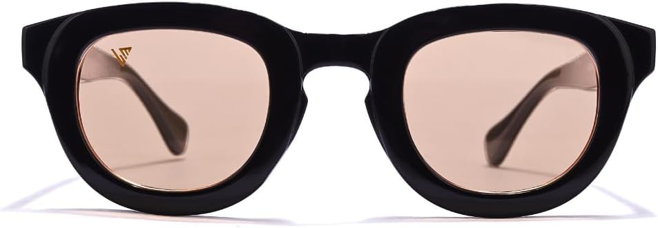 GROV Round Sunglasses Unisex – Medium Size Multicolor Frames – 100% UV400 Protection – Pinterest Style Shades – Cozy Packaging Included– Fashion Meets Eye Safety