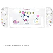 ALLONE   Game Use Separate Clear Case Sanrio Characters 2 Pochacco 4.7 0.8 11 inches Switch 2 Compatible Easy Installation Protects from Scratches and Stains Sanrio Cute Can Charge While Attached
