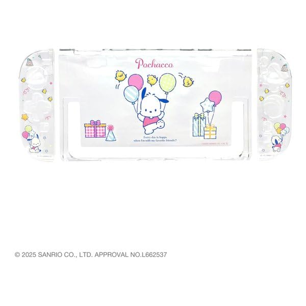 アローン(Allone) ゲーム用セパレート型クリアケースサンリオキャラクターズ2 ポチャッコ 12×2×28cm Switch2対応 簡単取り付け 傷や汚れから保護 サンリオ かわいい 付けたまま充電可能 高い透明度 推しキャラ ALG-NS2SCPC