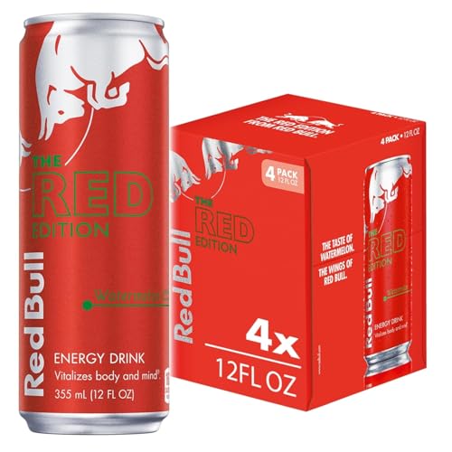 $3 coupon - Red Bull Watermelon Energy Drink, 12oz x 4, Buy 2 to save more