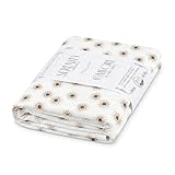LEGENDARY LITTLES Baby Swaddle Blanket, 48 x 48 in Single Swaddle Blanket, Breathable Stretch Fabric, Organic Cotton Swaddle Blankets, Sunburst