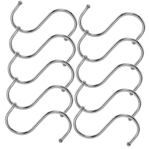 Gogogmee 10Pcs S Hooks for Hanging Plant Hangers for Outdoor Use for Flowerpot and Bonsai and S Shaped Hooks for Garden and Balcony